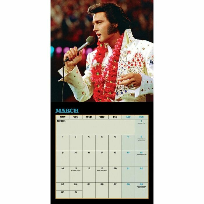 Calendrier  Elvis Presley Edition Collector Pochette Vinyle
