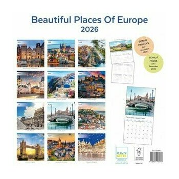 Calendrier 2026 Plus Beaux Endroits Europe