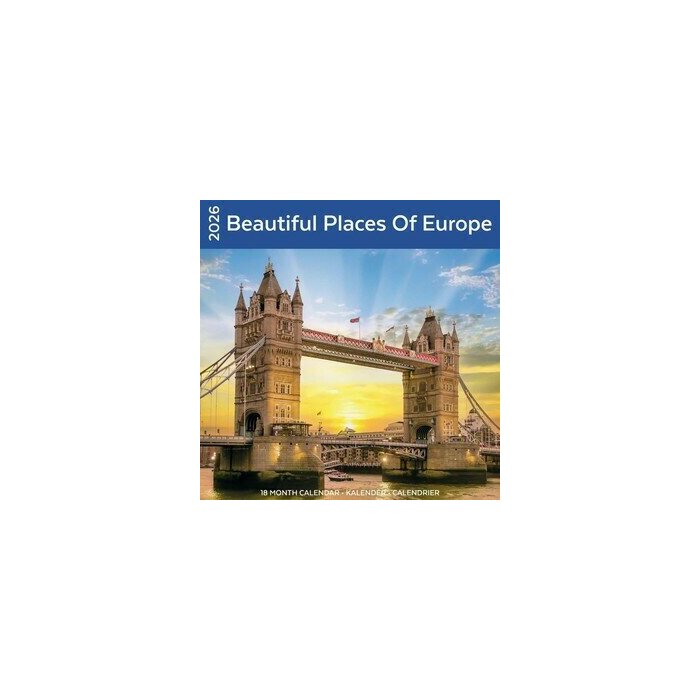 Calendrier 2026 Plus Beaux Endroits Europe Calendrier 2026 mural Plus Beaux Endroits Europe