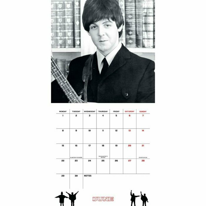Calendrier 2026 Beatles Edition Collector Pochette Vinyle