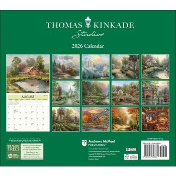 Calendrier 2026 Thomas Kinkade édition de luxe Voyage