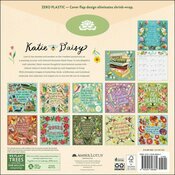 Calendrier 2026 mural  Illustrations Citations Fleurs Nature Katie Daisy