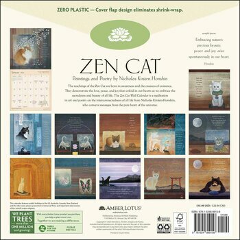 Calendrier 2026 Dessins Chats Zen Nicholas Kirsten-Honshin