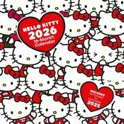 Calendrier 2026 papier Dessin Hello Kitty Kawa
