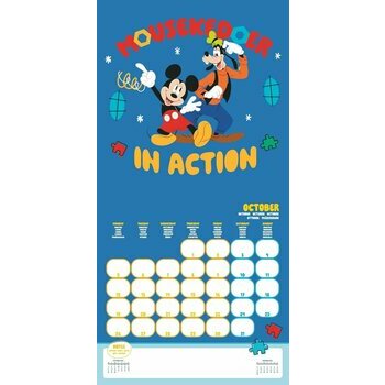 Calendrier 2026 Dessin Animé Le Monde de Mickey Disney