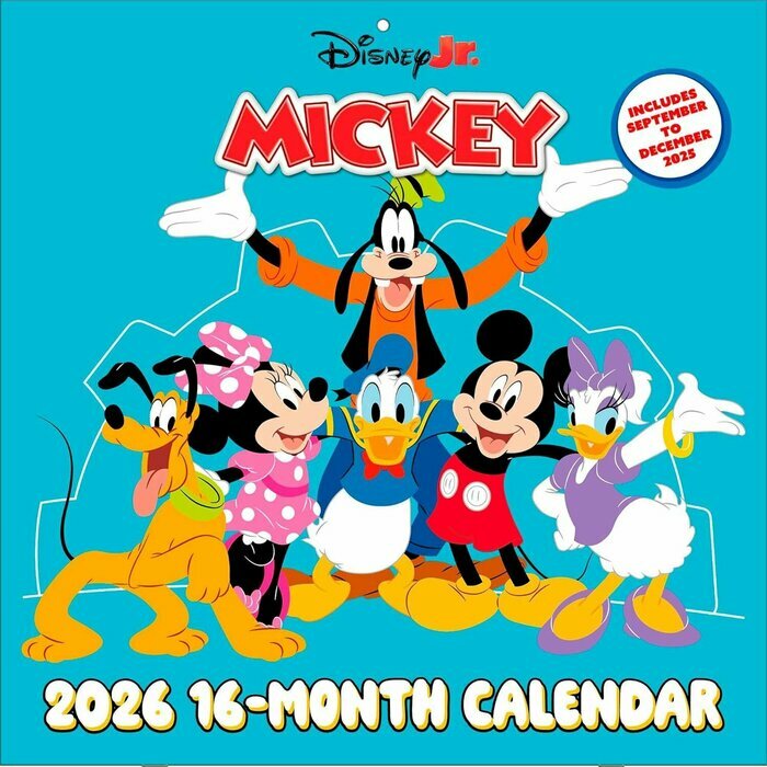 Calendrier mural 2026 Dessin Anim Le Monde de Mickey Disney