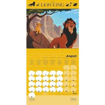 Calendrier 2026 Dessin Animé Le Roi Lion Disney