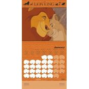 Calendrier Dessin Anim Le Roi Lion Disney