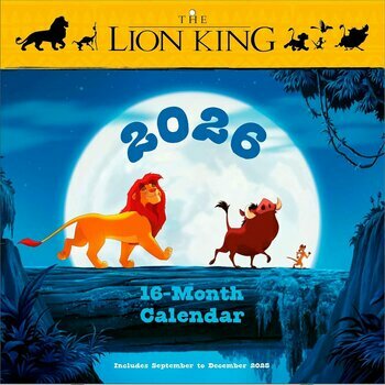 Calendrier 2026 Dessin Animé Le Roi Lion Disney