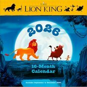 Calendrier 2026 mural Dessin Anim Le Roi Lion Disney