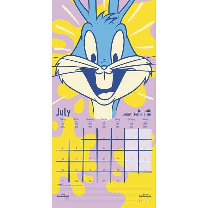 Calendrier papier 2026 Dessin Anim Looney Tunes