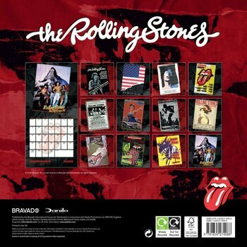 Calendrier 2026 Rolling Stones Mick Jagger Keith