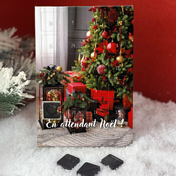 Calendrier de l'avent Ambiance Sapin de Noël personnalisé avec votre message