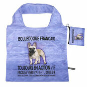 Porte-Monnaie Sac de Courses Pliable Bouledogue Franais