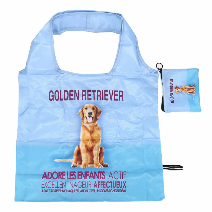 Porte-Monnaie Sac de Courses Pliable Golden Retriever