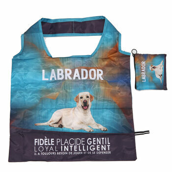 Porte-Monnaie et  Sac de Courses Pliable Labrador Sable