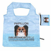 Porte-Monnaie Sac de Courses Pliable Epagneul Nain Papillon
