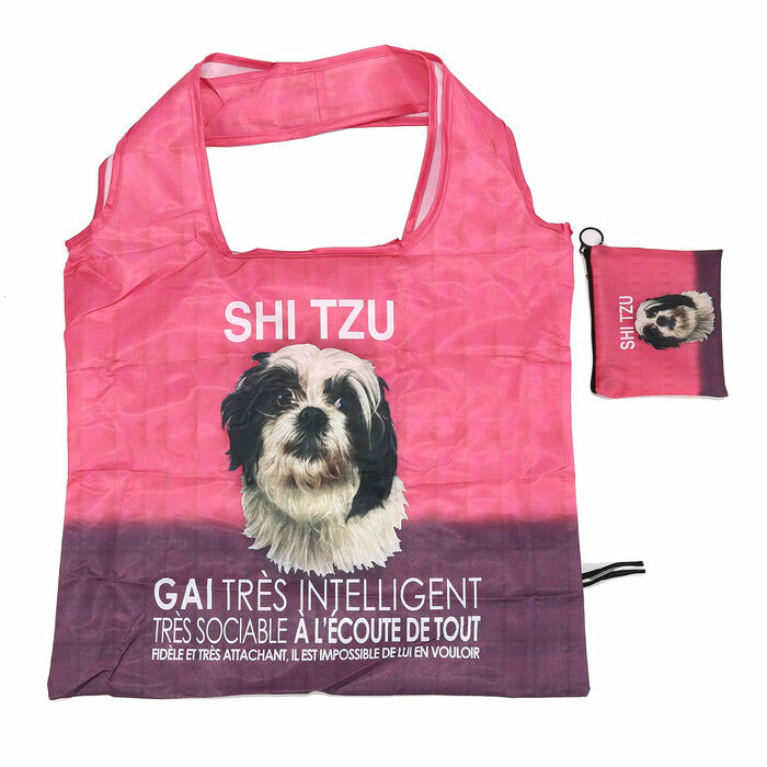 Porte-Monnaie Sac de Courses Pliable Shih Tzu
