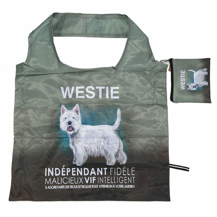 Porte-Monnaie Sac de Courses Pliable Westie West Highland