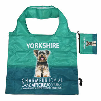 Porte-Monnaie et Sac de Courses Pliable Yorkshire Terrier