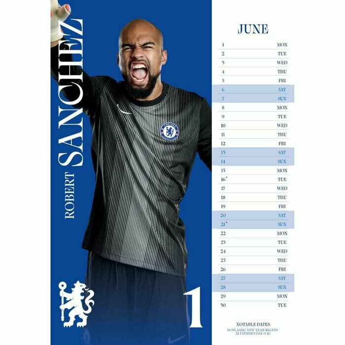 Calendrier 2026 MURAL Football Chelsea FC 