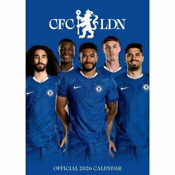 Calendrier 2026 Football Chelsea FC format A3