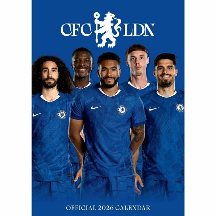 Calendrier 2026 MURAL Football Chelsea FC format A3