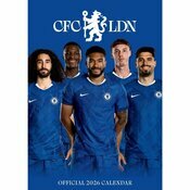 Calendrier 2026 MURAL Football Chelsea FC format A3