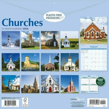 Calendrier 2026 Eglises Réligion Chrétienne Culte