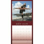 Calendrier 2026 Sexy Homme Yoga Kilt Ecossais Carr