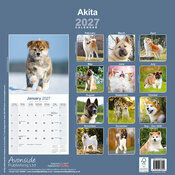 Calendrier  2027 Akita Inu