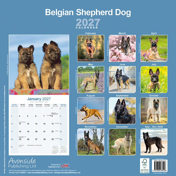 Calendrier 2027 Berger Belge Calendrier papier 2027 Berger belge