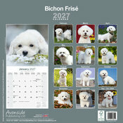 Calendrier 2027 Bichon Frisé Calendrier papier 2027 Bichon Frisé