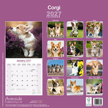 Calendrier 2027 Welsh Corgi