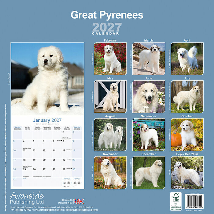 Calendrier papier 2027 Montagne des Pyr�n�es