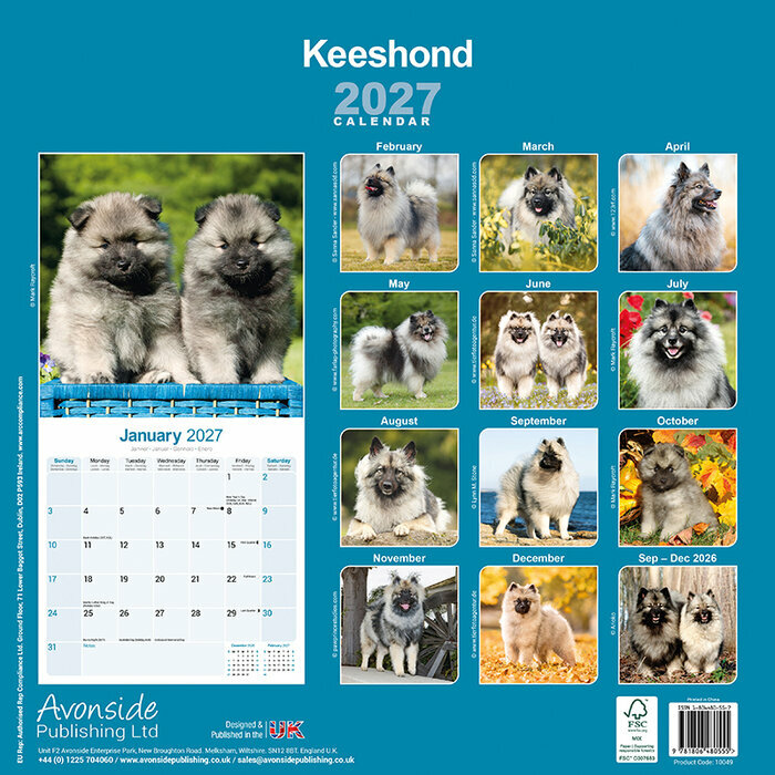 Calendrier 2027 Spitz Loup Calendrier Mural 2027 Spitz loup