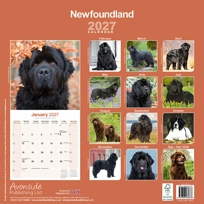 Calendrier 2027 Terre Neuve Calendrier papier 2027 terre neuve