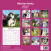 Calendrier papier 2027 Siberian Husky