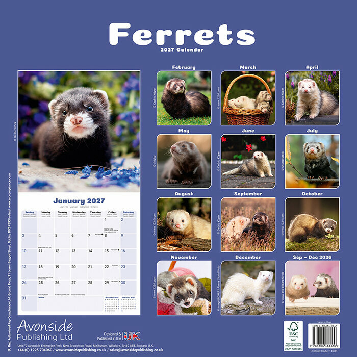 Calendrier 2027 Furet Calendrier Papier 2027 Furet
