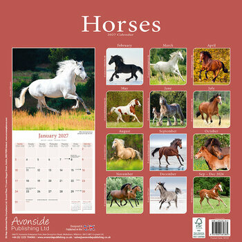 Calendrier 2027 Chevaux Allures