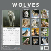 Calendrier 2027 Loup Calendrier papier 2027 Loup neige