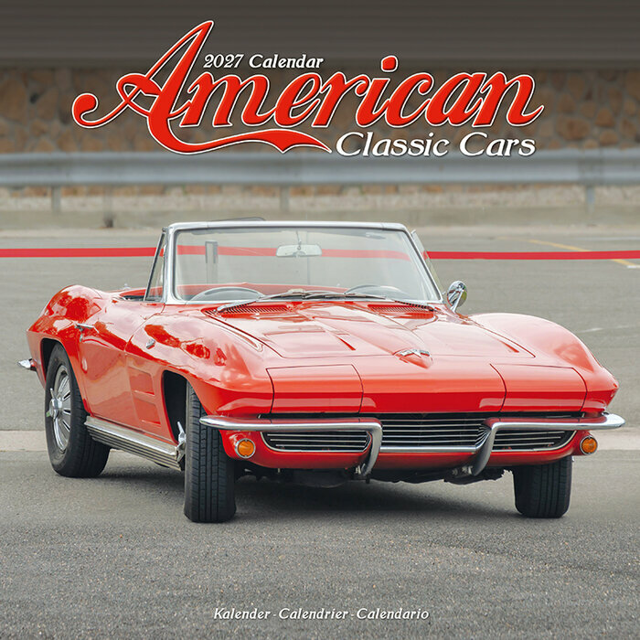 Calendrier 2027 Voiture Américaine Rétro Calendrier 2027 Voiture Américaine Noire
