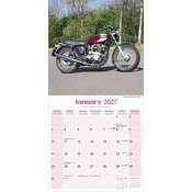 Calendrier 2027 papier Moto Anglaise