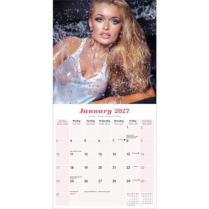 Calendrier 2027 Femme Nue