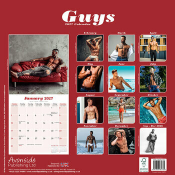 Calendrier 2027 Sexy Homme