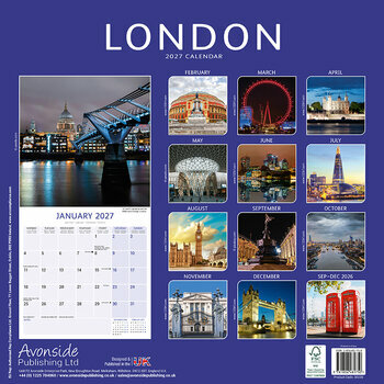 Calendrier 2027 Londres