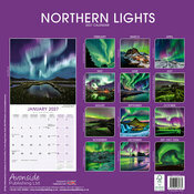 Calendrier 2027 papier Aurores Bor�ales Lumi�re