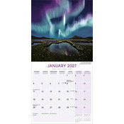 Calendrier 2027 Aurores Bor�ales Lumi�re