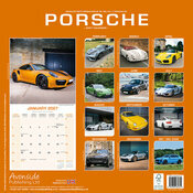 Calendrier 2027 papier Porsche Voiture