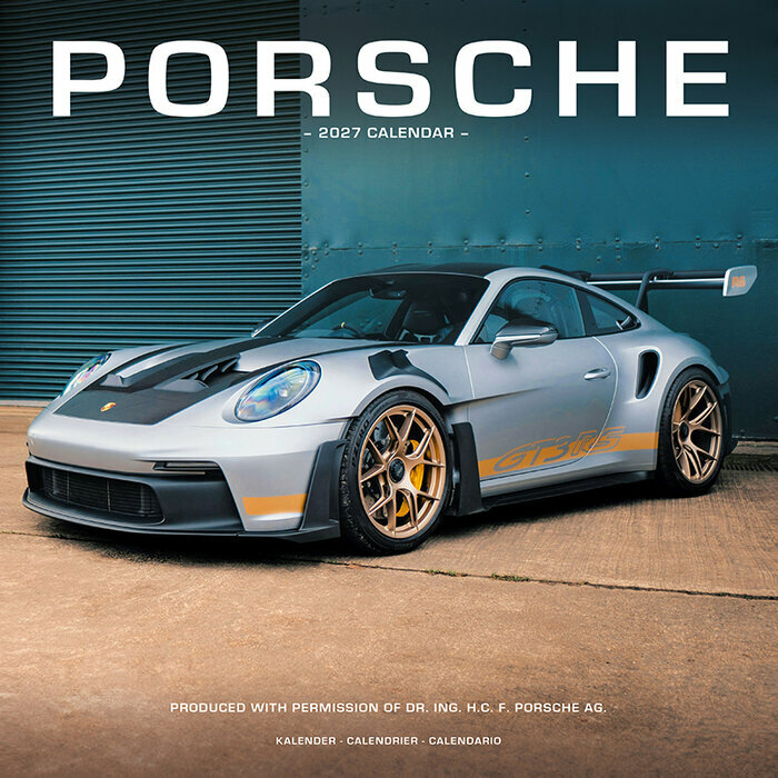 Calendrier 2027 mural Porsche Voiture